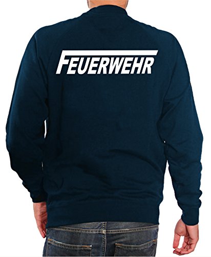 feuer1 Sweater Feuerwehr mit langem F in Navy mit weissem beidseitigem Schriftzug feuer1 Sweater Feuerwehr mit langem F in Navy mit weissem beidseitigem Schriftzug von feuer1