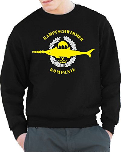 feuer1 Sweatshirt Black, Kampfschwimmer Kompanie, Silber-gelbes Emblem feuer1 Sweatshirt Black, Kampfschwimmer Kompanie, Silber-gelbes Emblem von feuer1