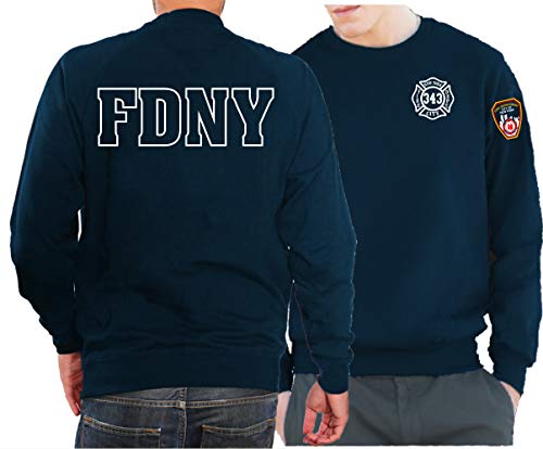 feuer1 Sweatshirt for Working - mit 343" Maltese Cross - New York City Fire Department feuer1 Sweatshirt for Working - mit 343" Maltese Cross - New York City Fire Department von feuer1
