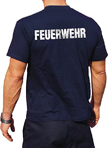 feuer1 T-Shirt Feuerwehr - Silber reflektierend - beidseitiger Schriftzug feuer1 T-Shirt Feuerwehr - Silber reflektierend - beidseitiger Schriftzug von feuer1