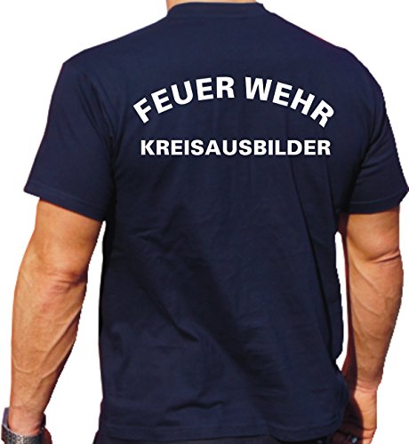 feuer1 T-Shirt Navy, Feuerwehr KREISAUSBILDER von feuer1