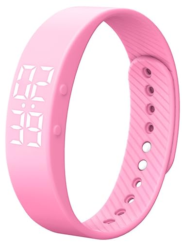 Fitnessuhr für Damen und Herren, Schrittzähler, Kalorienzähler, Entfernung, Teenager, Uhr, Alarm, digitaler Fitness-Tracker von findtime