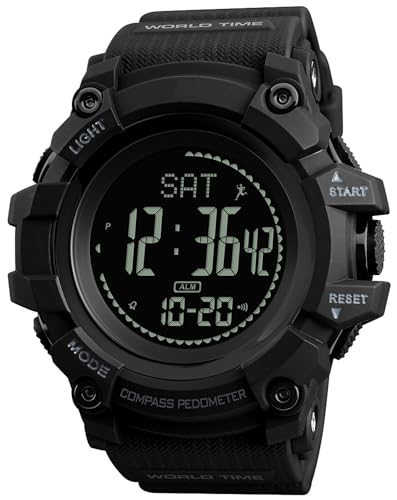findtime Schrittzähler Uhr für Herren Kompass Schrittzähler Laufuhren Militär Outdoor Uhr Wasserdicht Sport Digital Armbanduhr LED Leuchtender Alarm Stoppuhr Countdown Pacer, LMTJHSK1356 findtime Schrittzähler Uhr für Herren Kompass Schrittzähler Laufuhren Militär Outdoor Uhr Wasserdicht Sport Digital Armbanduhr LED Leuchtender Alarm Stoppuhr Countdown Pacer, LMTJHSK1356 von findtime