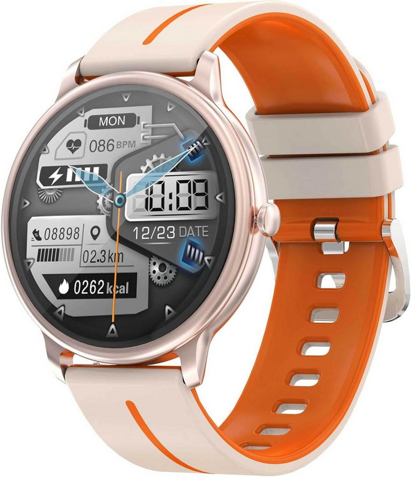 findtime Smartwatch (1,43 Zoll, Android, iOS), mit Telefonieren Pulsuhr Sportuhren 150 Sportmodi Herzfrequenzmessung von findtime