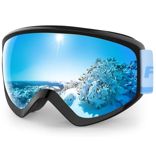 findway Skibrille Kinder, Snowboardbrille für Kinder Jungen und Mädchen Alter 8 9 10 11 12 13 14 OTG Skibrillen Sphärisch Verspiegelt Anti-UV Anti-Fog Windwiderstand Kompatibler Helm und Brillenträger findway Skibrille Kinder, Snowboardbrille für Kinder Jungen und Mädchen Alter 8 9 10 11 12 13 14 OTG Skibrillen Sphärisch Verspiegelt Anti-UV Anti-Fog Windwiderstand Kompatibler Helm und Brillenträger von Findway
