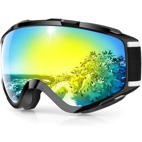 Findway Skibrille, Snowboard Brille für Brillenträger Herren Damen Erwachsene Jugendliche OTG UV-Schutz Kompatibler Helm Anti Fog Skibrillen Sphärisch Verspiegelt Findway Skibrille, Snowboard Brille für Brillenträger Herren Damen Erwachsene Jugendliche OTG UV-Schutz Kompatibler Helm Anti Fog Skibrillen Sphärisch Verspiegelt von Findway
