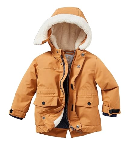 first instinct by killtec Kinder Funktionsparka/Outdoorjacke mit Kapuze FIOW 26 MNS PRK, camel, 98, 39977-000 von first instinct by killtec