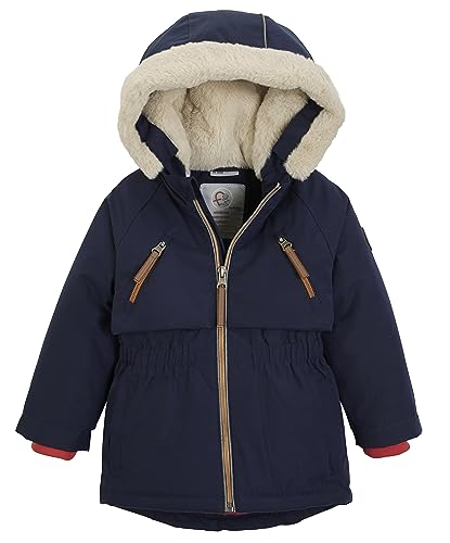 first instinct by killtec Kinder Funktionsparka/Outdoorjacke mit Kapuze FIOW 27 MNS PRK, dunkelblau, 110, 39978-000 von first instinct by killtec