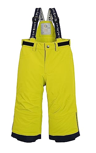 first instinct by killtec Kinder Skihose/Matschhose/Funktionshose mit Trägern und Schneefang FISW 48 MNS SKI PNTS, Lime, 110, 39989-000 von first instinct by killtec