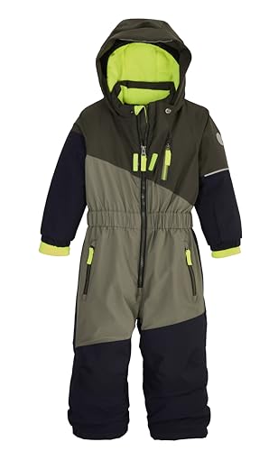 first instinct by killtec Kinder Skioverall/Schneeanzug mit Kapuze FISW 27 MNS ONPC, dunkeloliv, 134, 42106-000 von first instinct by killtec