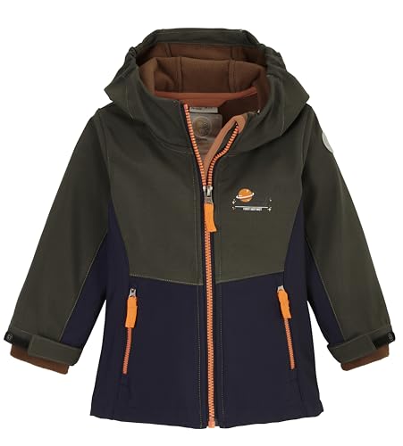 first instinct by killtec Kinder Softshelljacke/Outdoorjacke mit Kapuze FIOW 5 MNS SFTSHLL JCKT, dunkeloliv, 110, 42116-000 von first instinct by killtec