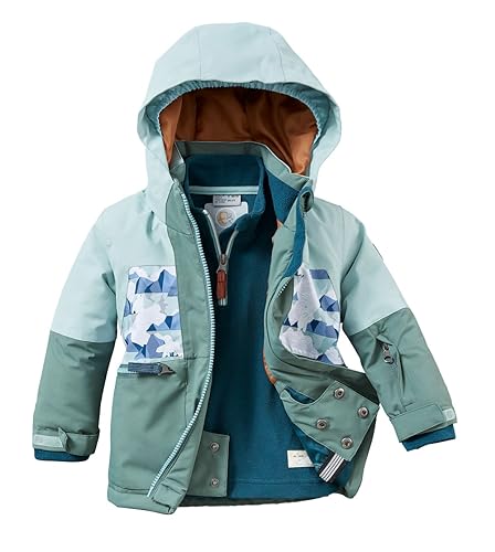 first instinct by killtec unisex Skijacke wasserdicht/Funktionsjacke mit Kapuze und Schneefang FISW 40 MNS SKI JCKT, stahlmint, 122, 39919-000 von first instinct by killtec