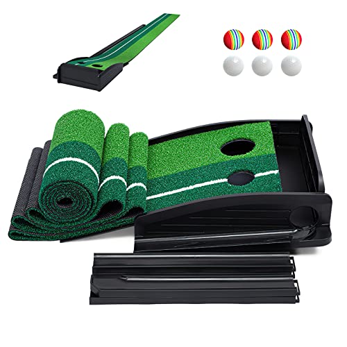 Golf Auto Rückkehr Puttingmatte, fisca Golf Trainer Putting Matte Indoor Outdoor Putting Trainer Matte mit 6 Golfbälle, für Zuhause Büro Gym Golf Auto Rückkehr Puttingmatte, fisca Golf Trainer Putting Matte Indoor Outdoor Putting Trainer Matte mit 6 Golfbälle, für Zuhause Büro Gym von fisca