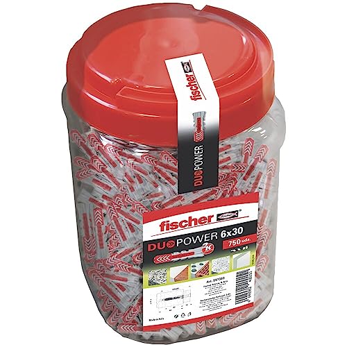fischer 557383 DUOPOWER Dübel, Grau/Rot, 6x30/750uds fischer 557383 DUOPOWER Dübel, Grau/Rot, 6x30/750uds von fischer