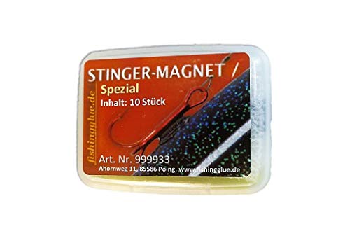 fishingglue.de Stinger Magnet Spezial 10er-Pack; für Gummiköder zum Raubfischangeln von fishingglue.de