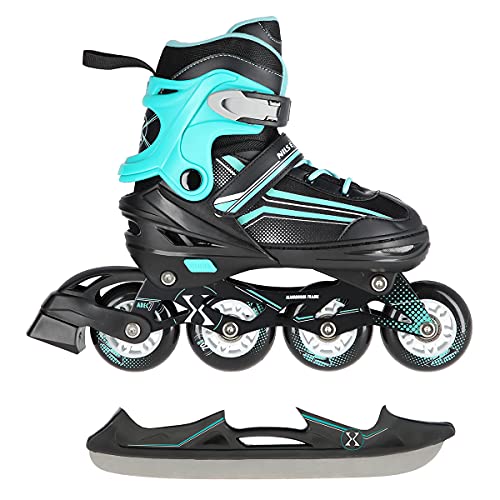 2in1 Inlineskates/Schlittschuhe Nils Extreme Lucky Schwarz/Blau ABEC7 Gr. 34-38 verstellbar 2in1 Inlineskates/Schlittschuhe Nils Extreme Lucky Schwarz/Blau ABEC7 Gr. 34-38 verstellbar von fit4form