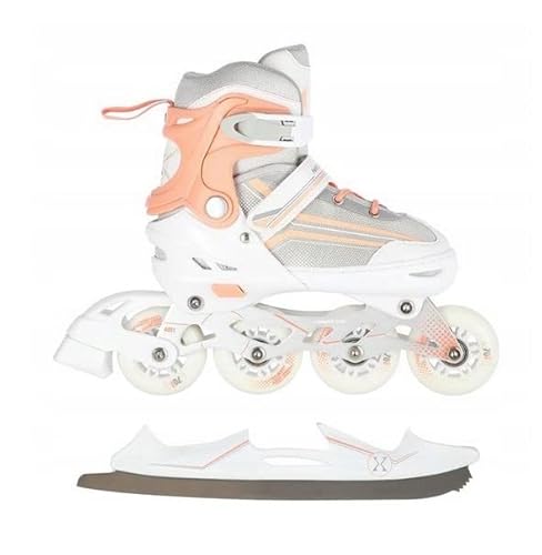 2in1 Inlineskates/Schlittschuhe Nils Extreme Lucky Weiß/Rosa ABEC7 Gr. 29-33 verstellbar 2in1 Inlineskates/Schlittschuhe Nils Extreme Lucky Weiß/Rosa ABEC7 Gr. 29-33 verstellbar von fit4form