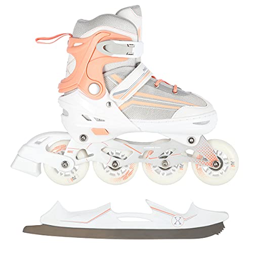 2in1 Inlineskates/Schlittschuhe Nils Extreme Lucky Weiß/Rosa ABEC7 Gr. 39-43 verstellbar 2in1 Inlineskates/Schlittschuhe Nils Extreme Lucky Weiß/Rosa ABEC7 Gr. 39-43 verstellbar von fit4form