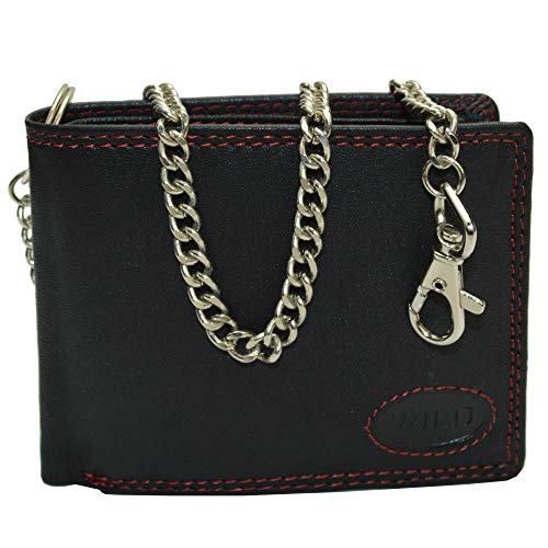 flevado Echt Leder Geldbörse Herrengeldbörse Portemmonaie Bikerbörse Brieftasche RFID Schutz mit 40 cm Langer Hosenkette G-876 Querformat flevado Echt Leder Geldbörse Herrengeldbörse Portemmonaie Bikerbörse Brieftasche RFID Schutz mit 40 cm Langer Hosenkette G-876 Querformat von flevado