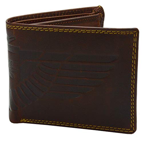 flevado Wild Adler Geldbörse Biker Börse Voll Leder Herren RFID Schutz Querformat braun flevado Wild Adler Geldbörse Biker Börse Voll Leder Herren RFID Schutz Querformat braun von flevado