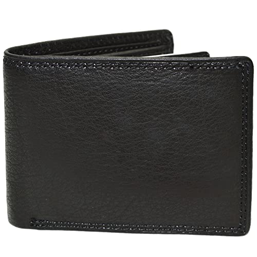 flevado Herren Geldbörse Brieftasche mit RFID Schutz Vollleder Querformat klein und handlich von flevado