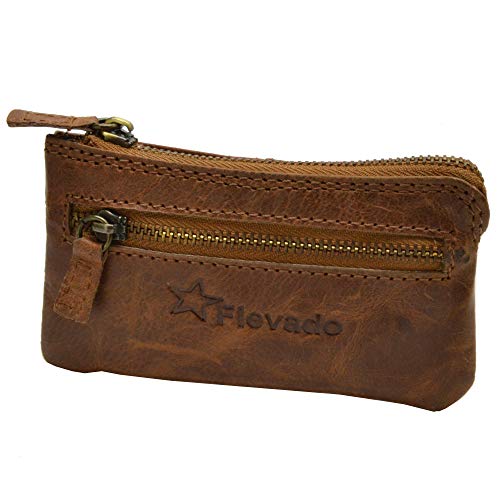 flevado Kleine Büffel Leder Schlüsseltasche Geldbörse Schlüsselanhänger Auto Anhänger für Damen und Herren flevado Kleine Büffel Leder Schlüsseltasche Geldbörse Schlüsselanhänger Auto Anhänger für Damen und Herren von flevado