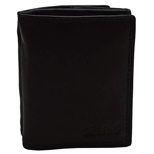 flevado Maxi Münzfach Leder Geldbörse Wiener Schachtel Brieftasche Geldbeutel mit RFID NFC Schutz von flevado