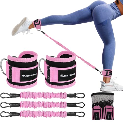 flintronic Fußschlaufen Kabelzug mit D-Ringen, Fußschlaufen für Fitness Training, Fußmanschetten Kabelzug für Männer und Frauen Beinstrecker, Ankle Straps für Fitness Gesäßmuskeln und Beintraining flintronic Fußschlaufen Kabelzug mit D-Ringen, Fußschlaufen für Fitness Training, Fußmanschetten Kabelzug für Männer und Frauen Beinstrecker, Ankle Straps für Fitness Gesäßmuskeln und Beintraining von flintronic