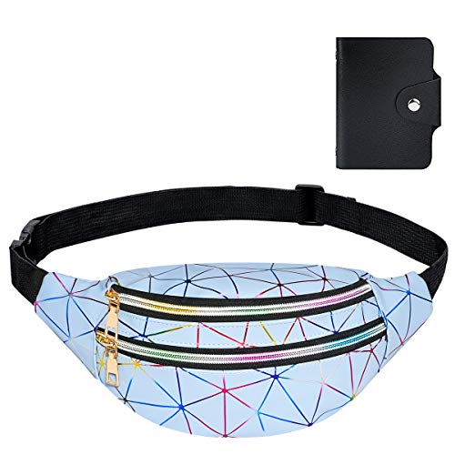 flintronic Gürteltasche, Sport Leuchtend Gürteltasche, Metallic Wasserabweisend Hüfttasche Reißverschluss Verstellbarer Bauchtasche mit Kartenhalter für Reise Wandern Outdoor Fahrradfahren-Blau flintronic Gürteltasche, Sport Leuchtend Gürteltasche, Metallic Wasserabweisend Hüfttasche Reißverschluss Verstellbarer Bauchtasche mit Kartenhalter für Reise Wandern Outdoor Fahrradfahren-Blau von flintronic