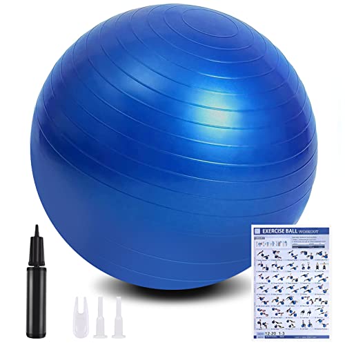 flintronic Gymnastikball, 65 cm Ultra-Dicker Anti-Explosions-Yoga-Ball mit aufblasbarer Fußpumpe, Robuster Maximalbelastbarkeit Fitness-Ball für Sport-Fitness, Yoga, Pilates flintronic Gymnastikball, 65 cm Ultra-Dicker Anti-Explosions-Yoga-Ball mit aufblasbarer Fußpumpe, Robuster Maximalbelastbarkeit Fitness-Ball für Sport-Fitness, Yoga, Pilates von flintronic