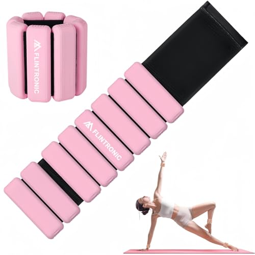 Flintronic Handgelenk und Knöchel Gewichte Set, Handgelenk Gewichtsmanschetten, 2 Stück (Jeweils 0,5 kg) Silikon-Workout-Gewichte Knöchel für Damen & Herren Laufen Walking Yoga Tanz Krafttraining Flintronic Handgelenk und Knöchel Gewichte Set, Handgelenk Gewichtsmanschetten, 2 Stück (Jeweils 0,5 kg) Silikon-Workout-Gewichte Knöchel für Damen & Herren Laufen Walking Yoga Tanz Krafttraining von flintronic