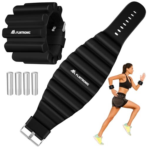 flintronic Handgelenk und Knöchel Gewichte Set, Handgelenk Gewichtsmanschetten, 2 Stück (Jeweils 0,5 kg) Silikon-Workout-Gewichte Knöchel für Damen & Herren Laufen Walking Yoga Tanz Krafttraining flintronic Handgelenk und Knöchel Gewichte Set, Handgelenk Gewichtsmanschetten, 2 Stück (Jeweils 0,5 kg) Silikon-Workout-Gewichte Knöchel für Damen & Herren Laufen Walking Yoga Tanz Krafttraining von flintronic