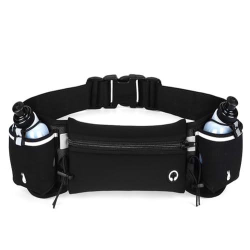 Flintronic Gürteltasche, Sport Bauchtasche mit Trinkflasche, Atmungsaktiv Sport Hüfttasche, Bauchtasche mit Flaschenhalter, für Laufen Camping Klettern Radfahren Flintronic Gürteltasche, Sport Bauchtasche mit Trinkflasche, Atmungsaktiv Sport Hüfttasche, Bauchtasche mit Flaschenhalter, für Laufen Camping Klettern Radfahren von flintronic