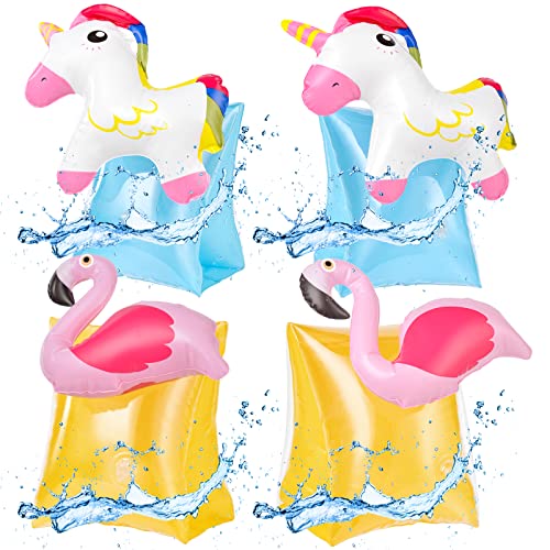 Flintronic Kinder Schwimmflügel, Aufblasbare Arm Bands, Cartoon Schwimmhilfe, Sichere Armschwimmbänder für Kleinkinder, Jungen, Mädchen, Schwimmhilfe für Kinder von 3-6 Jahren (2 Paar) von flintronic