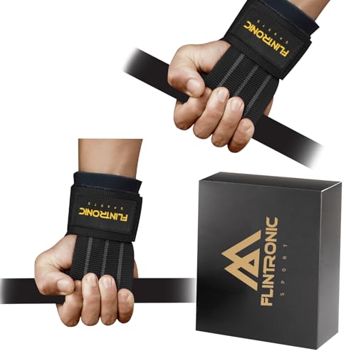 flintronic Zughilfen Krafttraining, Zughilfen mit Sofortgriff-Funktion, Rutschfeste Griffhilfen Kraftsport, Lifting Straps für Frauen und Männer, für Bodybuilding/Fitness flintronic Zughilfen Krafttraining, Zughilfen mit Sofortgriff-Funktion, Rutschfeste Griffhilfen Kraftsport, Lifting Straps für Frauen und Männer, für Bodybuilding/Fitness von flintronic