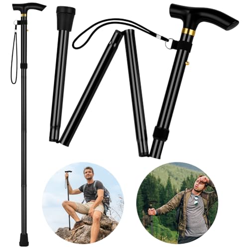 Flintronic Faltbar Gehstock Bergstock, Alle Gelände Gehstock, 5-Stufig Höhenverstellbarer Gehstock, Leichter Tragbarer Gehstock für Männer und Frauen, Unisex Gehstock Flintronic Faltbar Gehstock Bergstock, Alle Gelände Gehstock, 5-Stufig Höhenverstellbarer Gehstock, Leichter Tragbarer Gehstock für Männer und Frauen, Unisex Gehstock von flintronic
