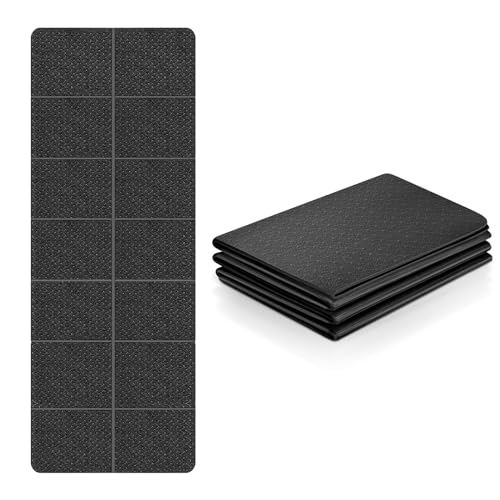 Flintronic Yogamatte Faltbar, Gymnastikmatte Rutschfest Leicht TPE, Fitnessmatte Tragbare, Sportmatte Tragbare für Reise, Pilates, Yoga, Fitness, Sport, Training- 183 x 61 x 0.4 CM Schwarz Flintronic Yogamatte Faltbar, Gymnastikmatte Rutschfest Leicht TPE, Fitnessmatte Tragbare, Sportmatte Tragbare für Reise, Pilates, Yoga, Fitness, Sport, Training- 183 x 61 x 0.4 CM Schwarz von flintronic