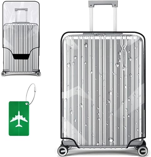 flintronic PVC Koffer Abdeckungen, 24 Zoll Reisekoffer-Schutzhülle Gepäck Cover, Transparente Kofferschutzhülle, Wasserdicht Gepäckabdeckung, Staubdichte Kratzfeste Schutzhülle flintronic PVC Koffer Abdeckungen, 24 Zoll Reisekoffer-Schutzhülle Gepäck Cover, Transparente Kofferschutzhülle, Wasserdicht Gepäckabdeckung, Staubdichte Kratzfeste Schutzhülle von flintronic