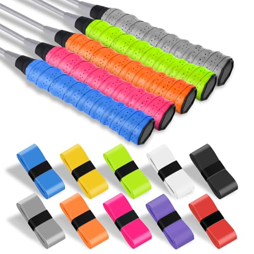 flintronic 15 Stück Griffband Tennisschläger, Griffband für Federballschläger, Badminton, Squash Schläger, Selbstklebend Griffband, Anti-Rutsch badmintonschläger- Mehrfarbig flintronic 15 Stück Griffband Tennisschläger, Griffband für Federballschläger, Badminton, Squash Schläger, Selbstklebend Griffband, Anti-Rutsch badmintonschläger- Mehrfarbig von flintronic
