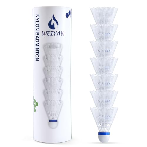 flintronic Badmintonbälle, 6 Pcs Nylon Federbälle, Badminton Bälle mit Hoher Stabilität und Haltbarkeit, Fachmann Federbälle für Indoor und Outdoor Training, Freizeit, Sport (Weiß) flintronic Badmintonbälle, 6 Pcs Nylon Federbälle, Badminton Bälle mit Hoher Stabilität und Haltbarkeit, Fachmann Federbälle für Indoor und Outdoor Training, Freizeit, Sport (Weiß) von flintronic