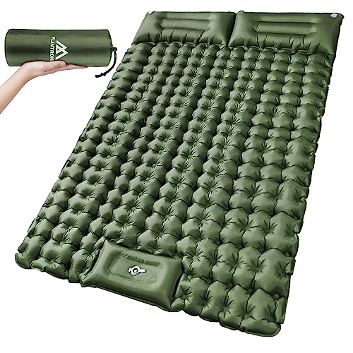flintronic Camping Isomatte Selbstaufblasend mit Fußpresse Pumpe, 10CM Thick Wasserdicht Isomatte mit Kopfkissen, Outdoor Aufblasbare Luftmatratze, Faltbar Doppelt Schlafmatte für Outdoor, Camping flintronic Camping Isomatte Selbstaufblasend mit Fußpresse Pumpe, 10CM Thick Wasserdicht Isomatte mit Kopfkissen, Outdoor Aufblasbare Luftmatratze, Faltbar Doppelt Schlafmatte für Outdoor, Camping von flintronic