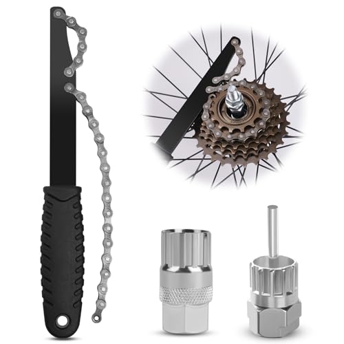 flintronic Fahrrad Kettenpeitsche, Zahnkranzabzieher Schraubkranz Abzieher Kit, Kassetten Abzieher Kit, Ritzelabnehmer Kassettenabzieher, Universal Fahrrad Kassette Entfernungs Werkzeug flintronic Fahrrad Kettenpeitsche, Zahnkranzabzieher Schraubkranz Abzieher Kit, Kassetten Abzieher Kit, Ritzelabnehmer Kassettenabzieher, Universal Fahrrad Kassette Entfernungs Werkzeug von flintronic
