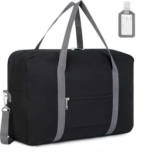 flintronic Ryanair Handgepäck 40x20x25cm, Handgepäck Tasche für Flugzeug, Reisetasche Klein Faltbare mit Schultergurt, Wasserabweisendes Handgepäck für Reisende Damen Herren 20L, mit Gepäckanhänger flintronic Ryanair Handgepäck 40x20x25cm, Handgepäck Tasche für Flugzeug, Reisetasche Klein Faltbare mit Schultergurt, Wasserabweisendes Handgepäck für Reisende Damen Herren 20L, mit Gepäckanhänger von flintronic