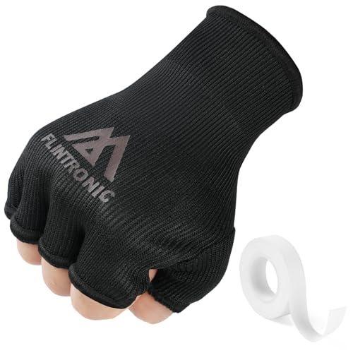 flintronic Innenhandschuhe Boxen, Inner Boxing Gloves für Kinder und Erwachsene, Elastisch Boxbandagen Kampfsport Sparring Handbandagen für Muay Thai MMA Training (Schwarz, M) flintronic Innenhandschuhe Boxen, Inner Boxing Gloves für Kinder und Erwachsene, Elastisch Boxbandagen Kampfsport Sparring Handbandagen für Muay Thai MMA Training (Schwarz, M) von flintronic