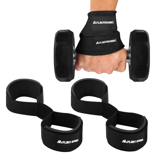 flintronic Lifting Straps, Figur 8 Gewichthebergurte Professionelle mit Neopreninnenseite Griffhilfe, Figure 8 Kreuzheben Gewichtheben Handgelenkschutz Griff für Zughilfe Krafttraining Fitness flintronic Lifting Straps, Figur 8 Gewichthebergurte Professionelle mit Neopreninnenseite Griffhilfe, Figure 8 Kreuzheben Gewichtheben Handgelenkschutz Griff für Zughilfe Krafttraining Fitness von flintronic
