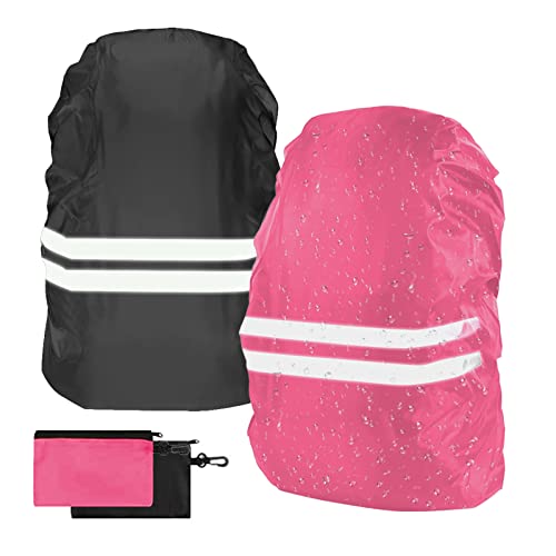 flintronic Regenschutz für Rucksäcke, 2 Stück Schulranzen wasserdichte Regenhülle, Windabweisend Rucksackschutz mit Reflexstreifen für Wandern, Camping, Radfahren-S flintronic Regenschutz für Rucksäcke, 2 Stück Schulranzen wasserdichte Regenhülle, Windabweisend Rucksackschutz mit Reflexstreifen für Wandern, Camping, Radfahren-S von flintronic