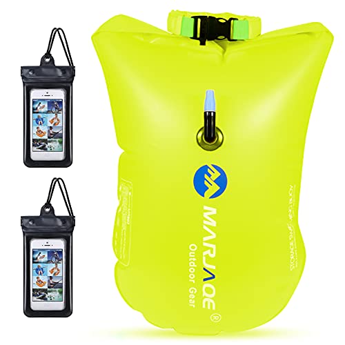 flintronic Schwimmboje 20L,Wasserdichter Beutel, Sicherheit Schwimmenn, Open Water und Triathlon Swimming Buoy für Swim Bubble Surfer, Schwimmen, Bootfahre (Mit 2 wasserdichte Handytaschen) von flintronic