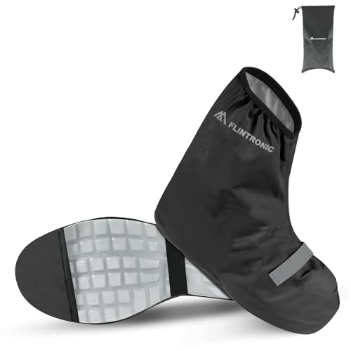 flintronic Überschuhe Fahrrad Wasserdicht, Wasserdichte Überschuhe Fahrrad Unisex, Schuhüberzieher Wasserdicht, Wasserdichte Fahrradüberschuhe mit Reflektoren, Winddicht & Schmutzabweisend flintronic Überschuhe Fahrrad Wasserdicht, Wasserdichte Überschuhe Fahrrad Unisex, Schuhüberzieher Wasserdicht, Wasserdichte Fahrradüberschuhe mit Reflektoren, Winddicht & Schmutzabweisend von flintronic