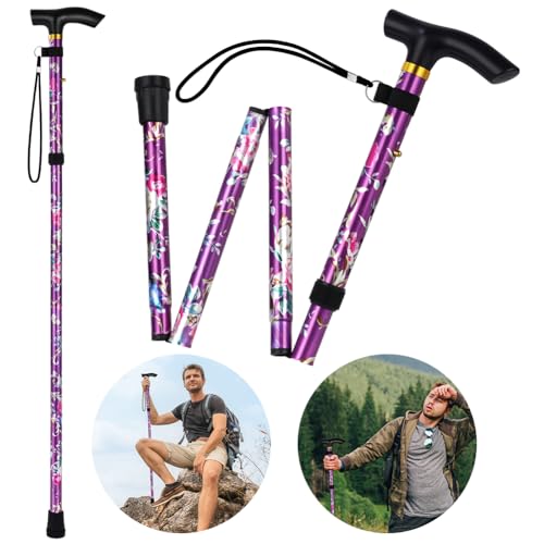 Flintronic Faltbar Gehstock Bergstock, Alle Gelände Gehstock, 5-Stufig Höhenverstellbarer Gehstock, Leichter Tragbarer Gehstock für Männer und Frauen, Unisex Gehstock Flintronic Faltbar Gehstock Bergstock, Alle Gelände Gehstock, 5-Stufig Höhenverstellbarer Gehstock, Leichter Tragbarer Gehstock für Männer und Frauen, Unisex Gehstock von flintronic