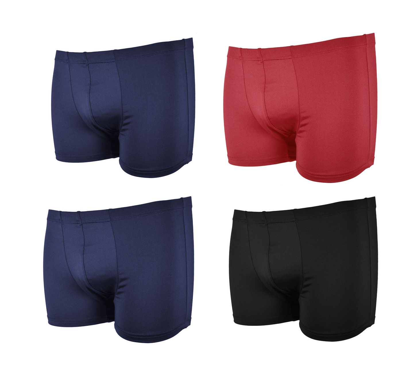 frank fields Boxershorts Boxershorts Eng anliegend bunt bunte Boxer Shorts Unterhose bunt bunte (4-St) mit Logo am Bund von frank fields